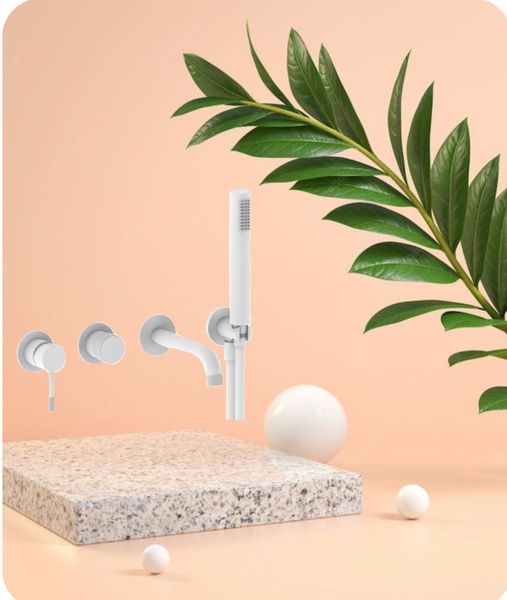 V403532-F Встроенный смеситель для ванны (БЕЛЫЙ) ViEiR купить на OZON ...