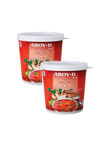Aroy-D Паста Карри, красная, 400 г х 2 шт - купить с доставкой по ...