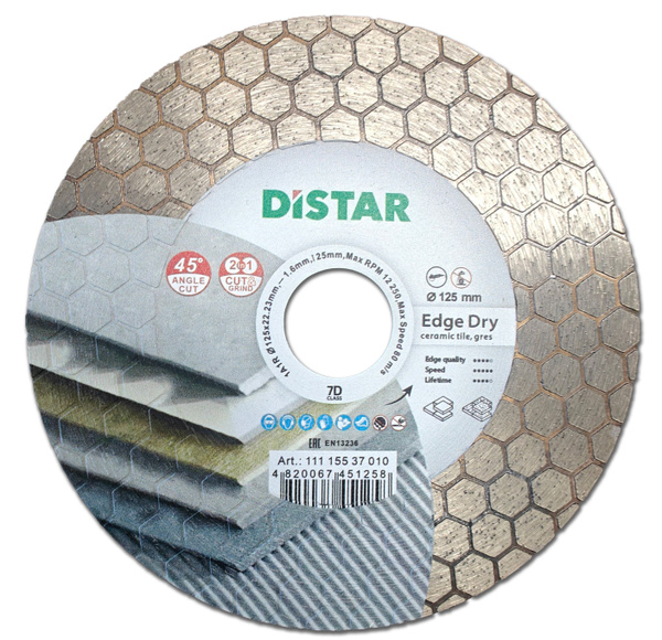 DISTAR Диск алмазный 125 x 1.6 x 22.23, 22; №0 купить на OZON по низкой ...