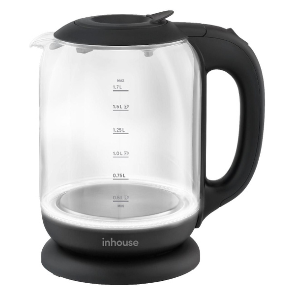 Купить электрический чайник inhouse IEK-1723BK, Пластик по низкой цене ...
