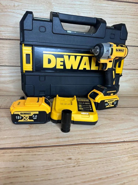 Гайковерт Dewalt 18V, От аккумулятора, 18 В, 2 АКБ / Гайковерт Деволт ...