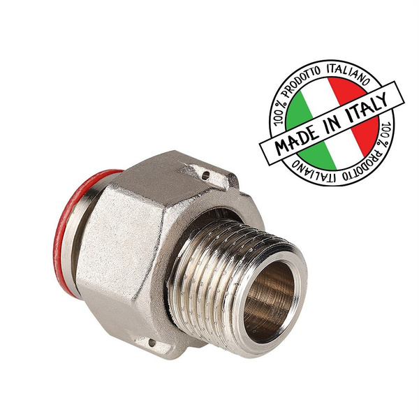 Американка для счетчика воды / Полусгон с накидной гайкой 1/2" ITALY ...