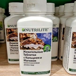 жевательные таблетки с кальцием и магнием nutrilite Amway - купить с ...