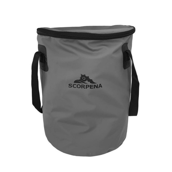 Ведро складное с крышкой SCORPENA 10л купить на OZON по низкой цене ...