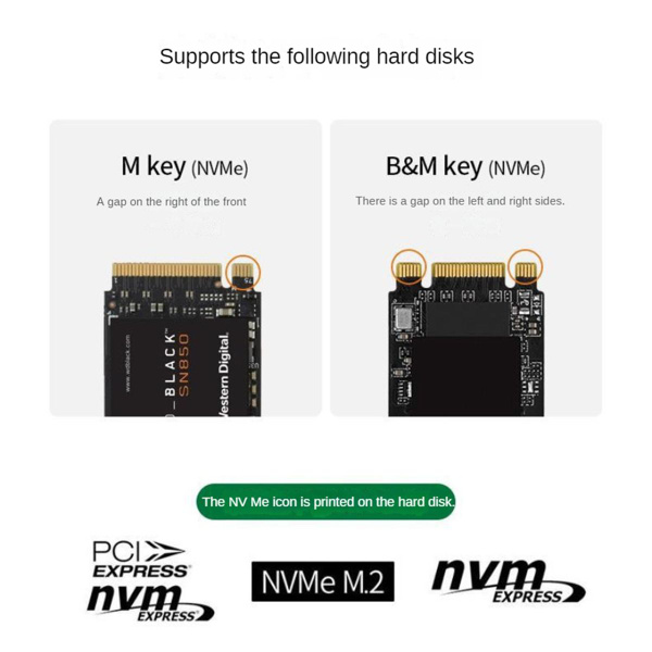 Магнитный корпус M.2 2230 NVMe SSD 10 Гбит с USB-C 3.1 к - купить с ...
