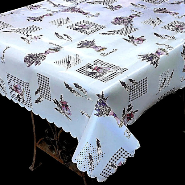 Скатерть на стол, Laid Table, Клеенка на кухню 110х140 тканевая основа ...
