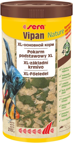 Корм для всех видов рыб SERA, основной в крупных хлопьях "Vipan Nature ...