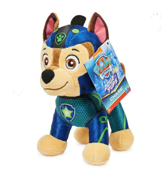 Мягкая игрушка Щенок Гонщик (Chase) Акващенки Paw Patrol Aqua Pups ...