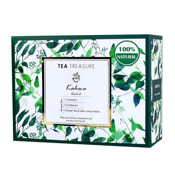 Зеленый чай Кахва (18 пак, 2 г), Индийский, Kahwa Green Tea, Tea ...
