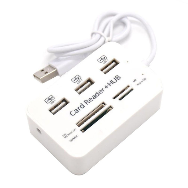 7 в 1 USB 2.0 HUB Кардридер Комбинированный Высокоскоростной Внешний ЗУ ...