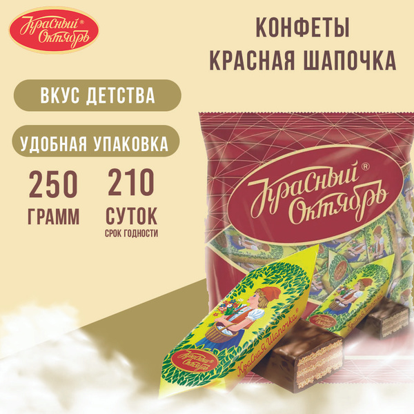 Конфеты шоколадные "Красная Шапочка", упаковка 250 г ,набор конфет в ...