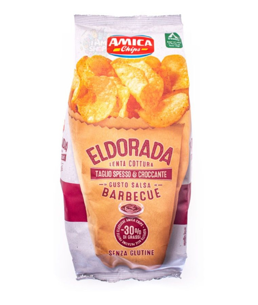 Чипсы картофельные с соусом барбекю обезжиренные AMICA CHIPS 130 г ...