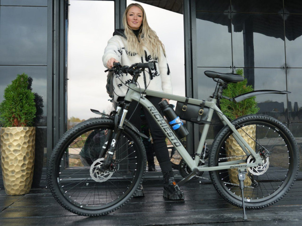 Велосипед горный, Надежный и легкий, Колеса 26 дюймов, Рама 21, Зеленый ...