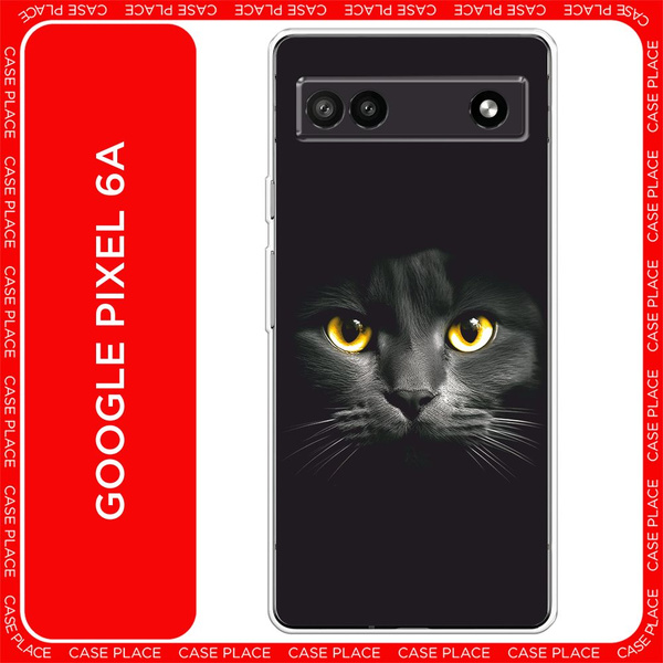 Силиконовый чехол на Google Pixel 6A / Гугл Пиксель 6А - "Кошка с ...