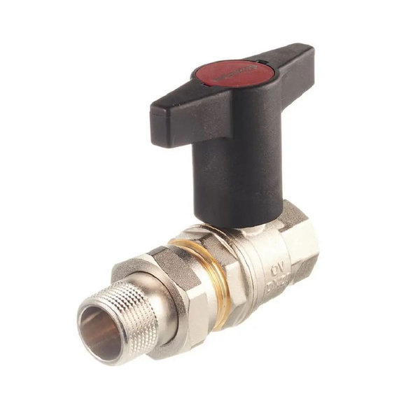 Кран шаровой Oventrop Optibal с американкой полнопроходной 3/4" ВР-НР ...