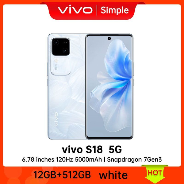 Смартфон vivo Оригинальный мобильный телефон S18 5G, 6,78-дюймовый ...