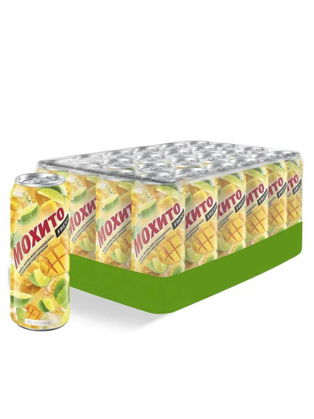 Мохито напиток освежающий со вкусом манго, 450 мл, 24 банки купить на ...