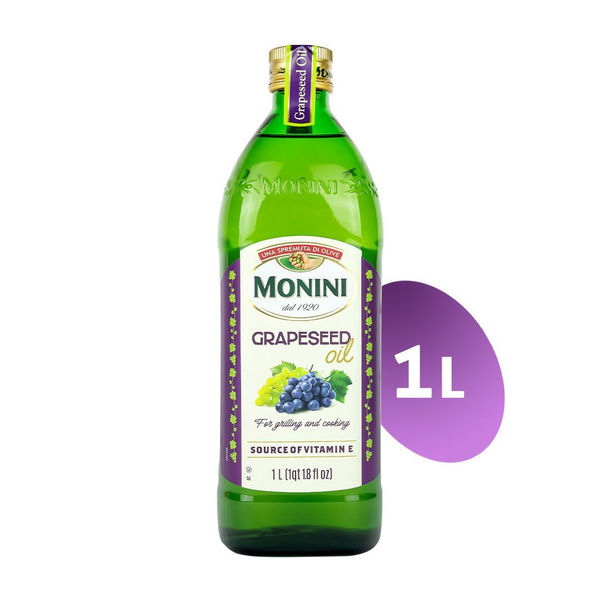 Масло из виноградных косточек Monini Grapeseed Oil рафинированное, 1л ...