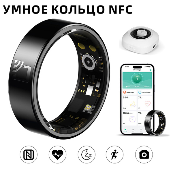 Умное кольцо NFCeramic Ring-BL, размер 11, NFC, Wi-Fi, Zigbee, черный ...