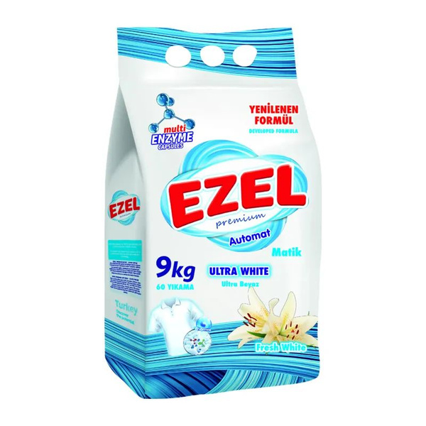 Стиральный порошок EZEL Premium для Белого белья 9 кг/ Эзель Турция ...