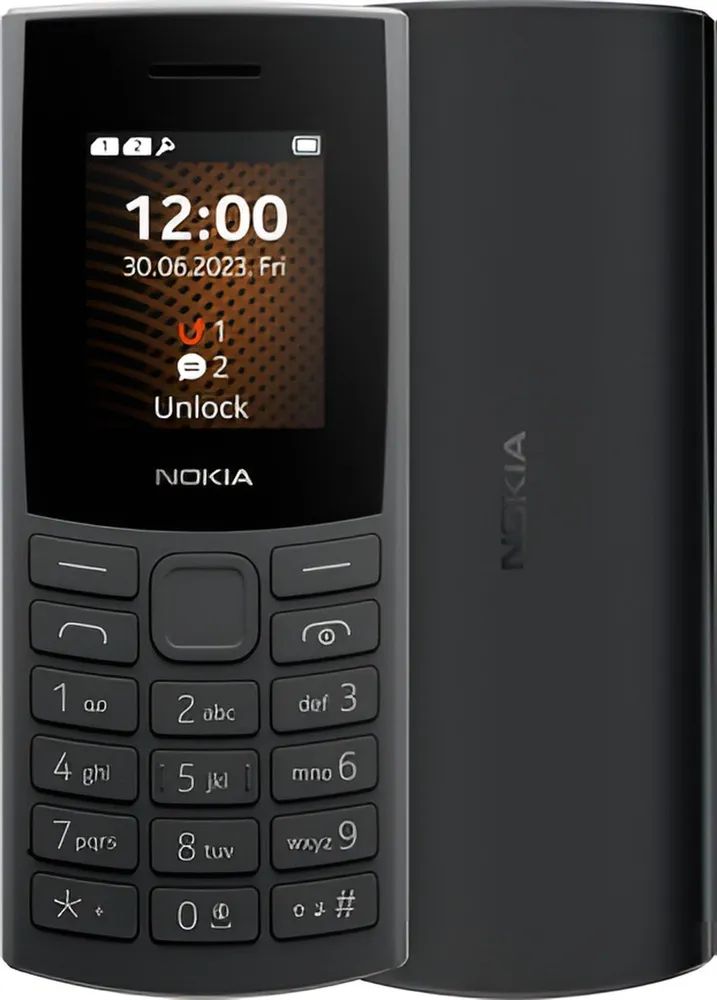 Мобильныйтелефон(кнопочный)NOKIA106TA-1564DSEACCHARCOAL