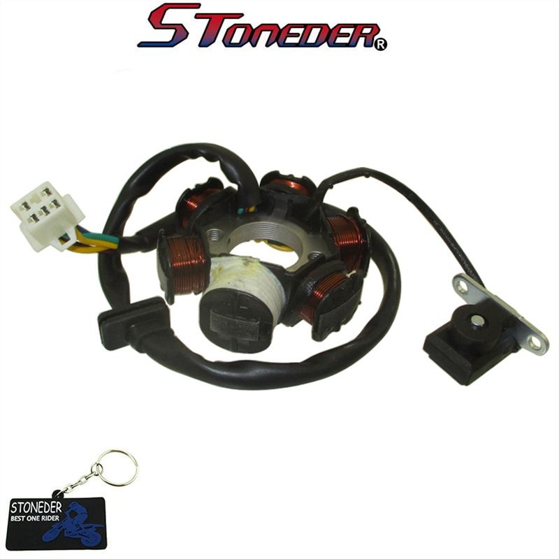 Статор генератора 12V STONEDER для 110cc 125cc Электрический запуск Грунтовый питбайк