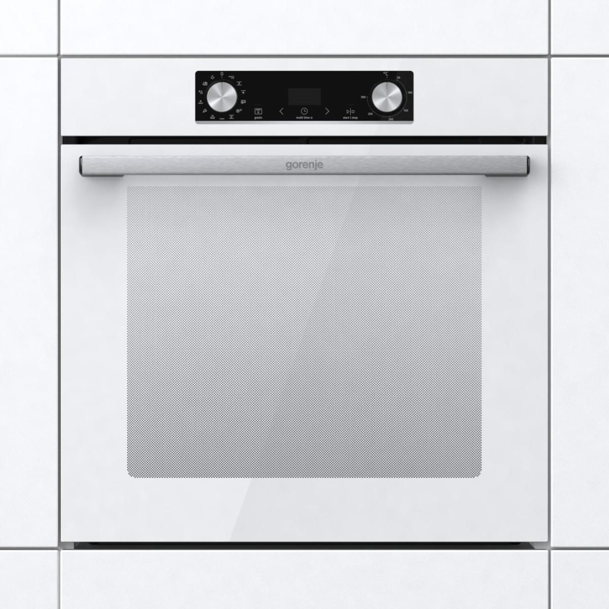 Духовой шкаф gorenje bos6737e06wg белый нержавеющая сталь