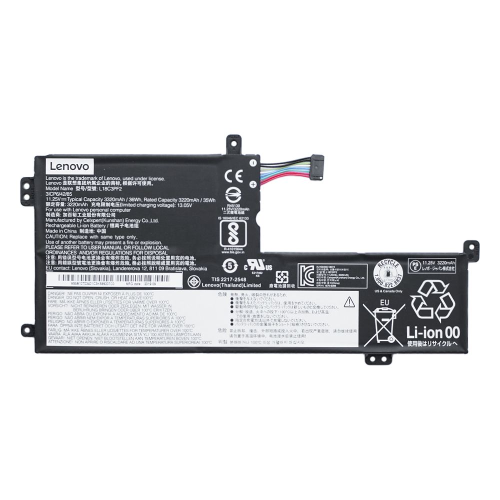 АккумулятордляноутбукаLenovoIdeaPadL315ITL615IML05,L340-15API15IWL17API17IWL,V155-15APIV340-17IWL/L18M3PF2.L18D3PF1-батареяORG3220mAh