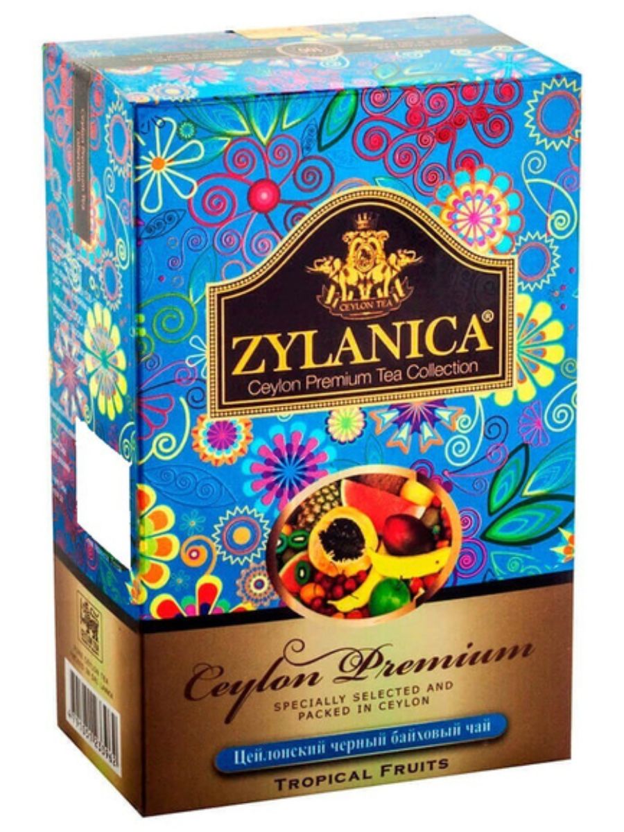 Чай черный Zylanica Ceylon Тропические фрукты, 100 г