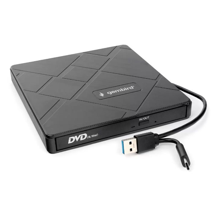 Привод внешний Gembird DVD-USB-04 black