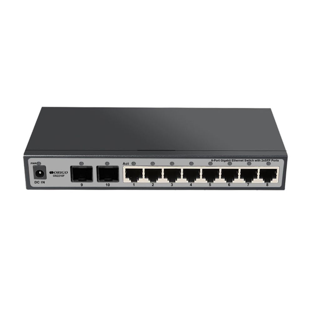 КоммутаторсетевойOrigoOS2210F/A1A8x1000Base-T,2x1000Base-XSFP