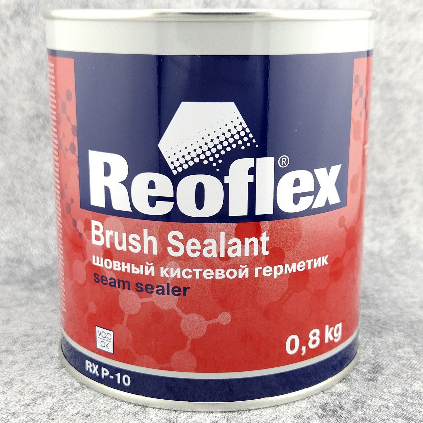 Герметик кузовной, шовный REOFLEX Brush Sealant серый под кисть, банка 0,8  кг., RX P-10