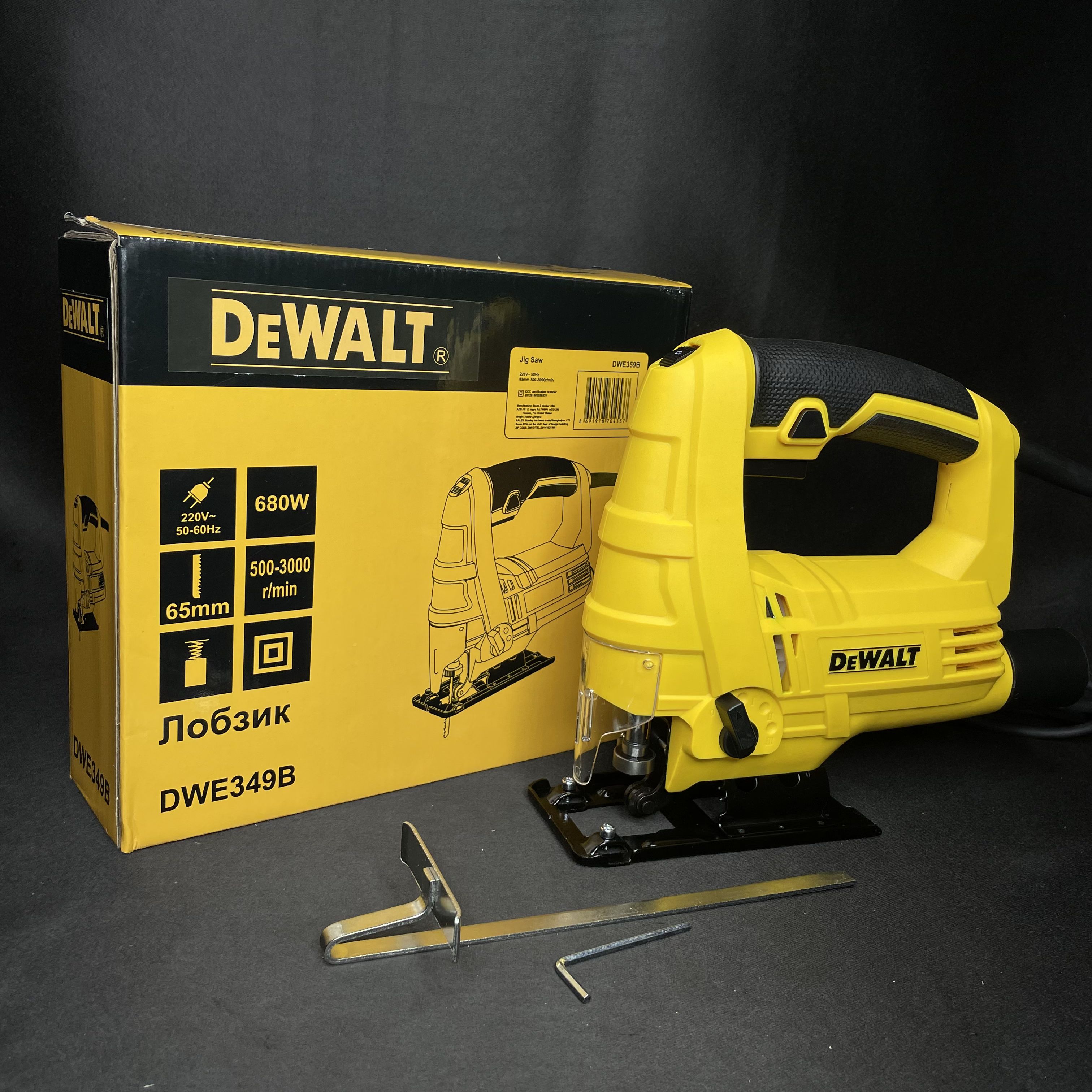 Лобзик электрический DeWalt 680 Вт / Электролобзик 680W 3000 об/мин