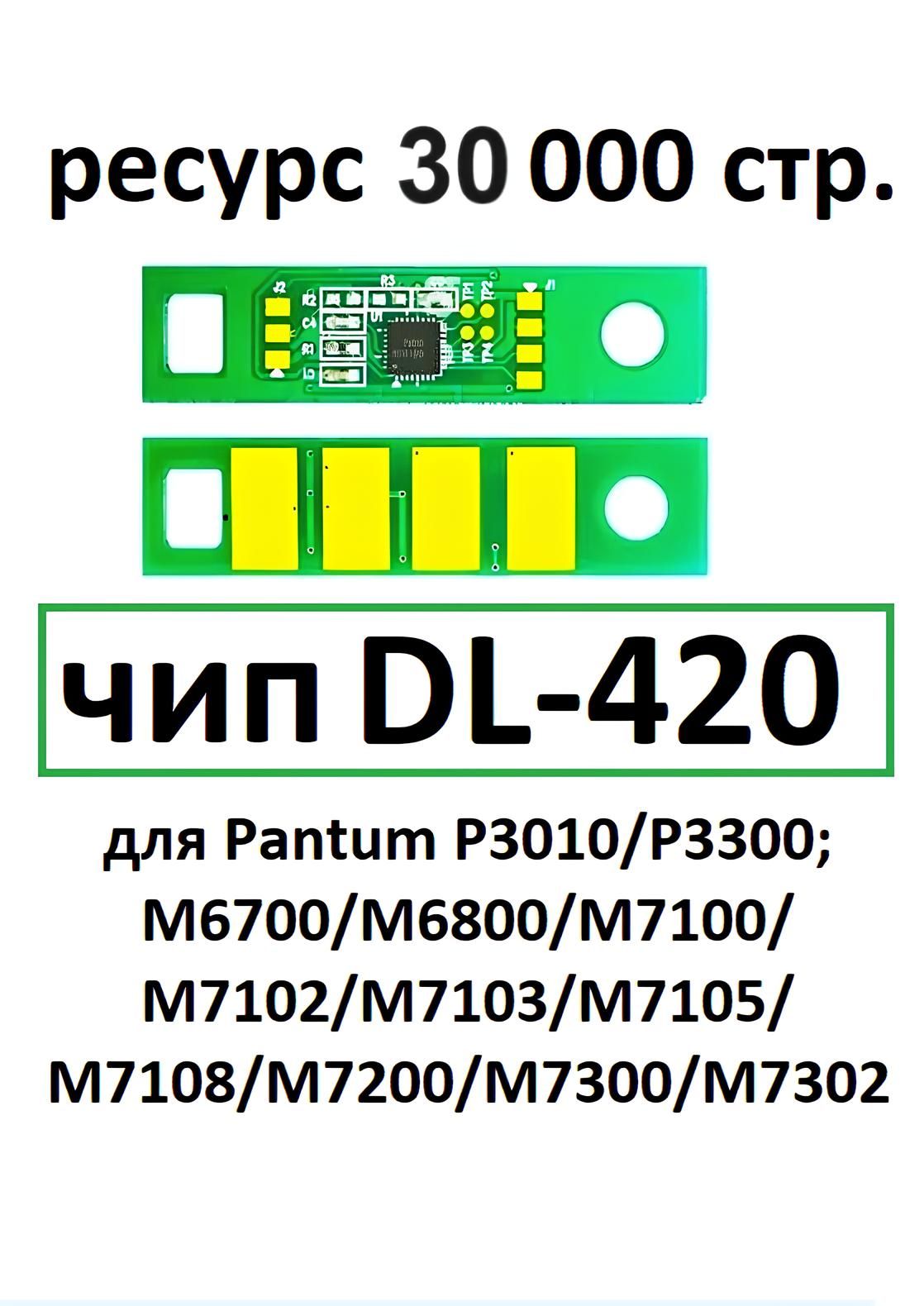 Pantum Чип DL-420 DL420 для P3010 P3300 M6700 M7100 M7200