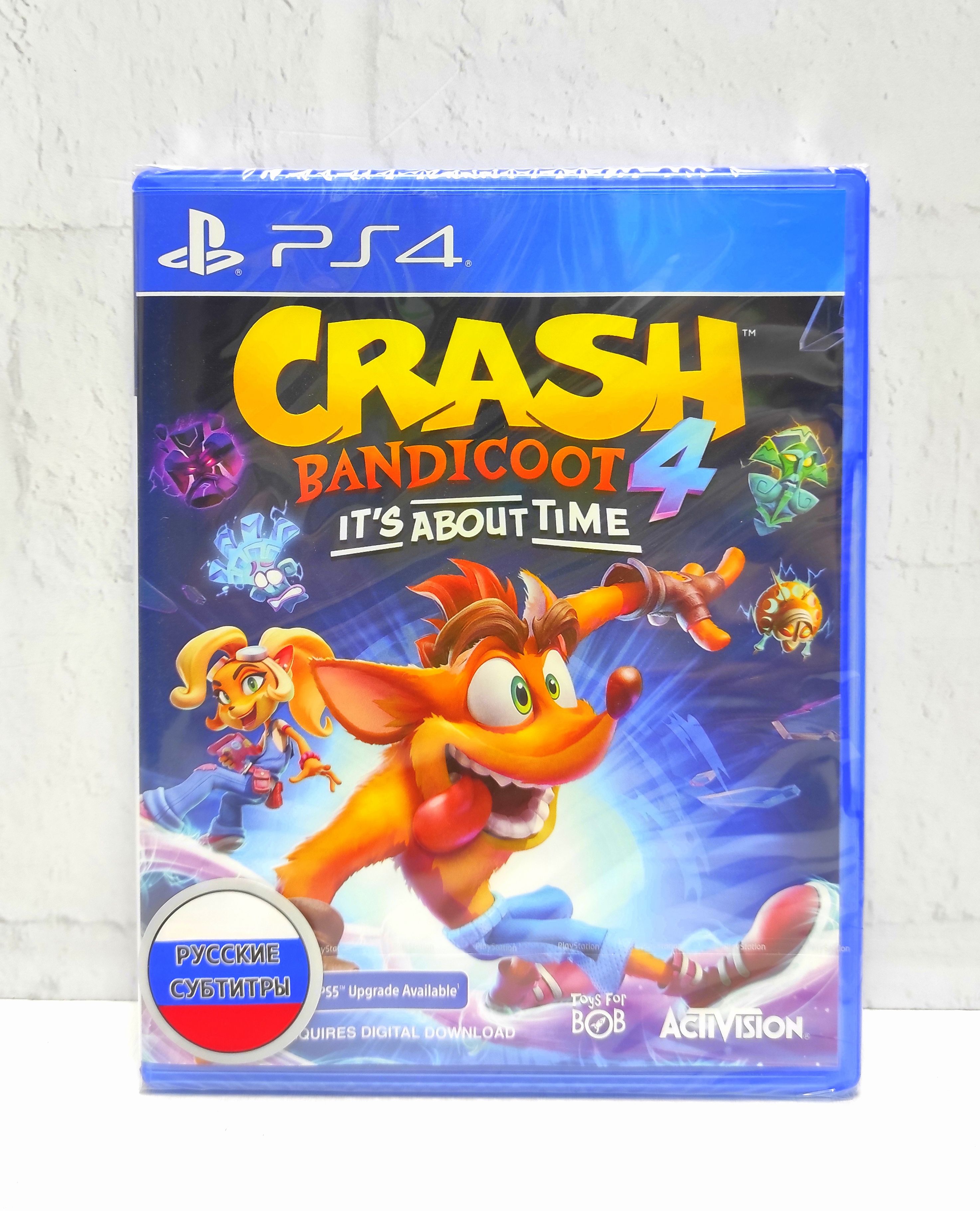 Crash Bandicoot 4 Это Вопрос Времени Русские субтитры Видеоигра на диске  PS4 / PS5