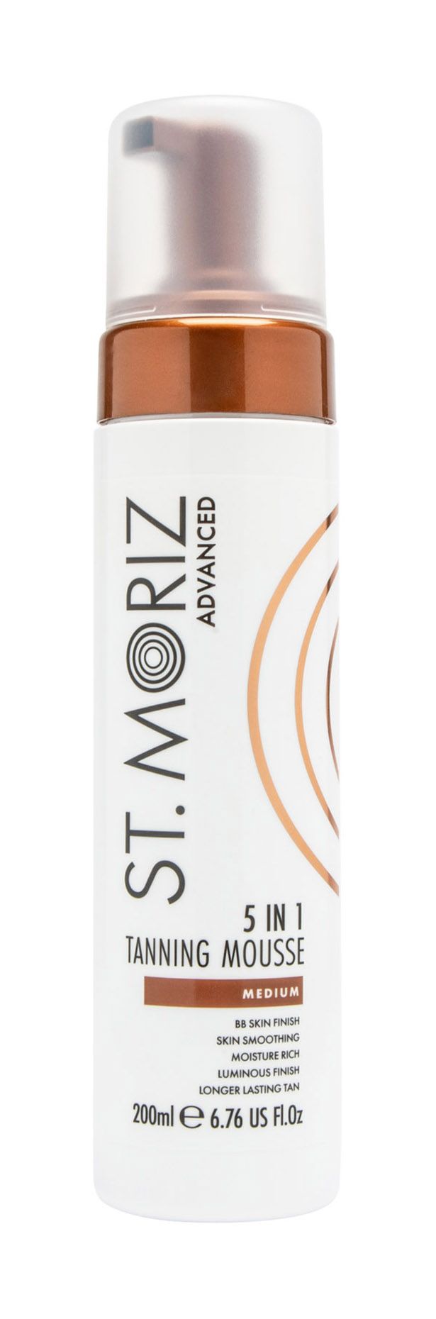 Тонирующий автобронзант-мусс для тела / St. Moriz Advanced 5 In 1 Tanning Mousse Medium