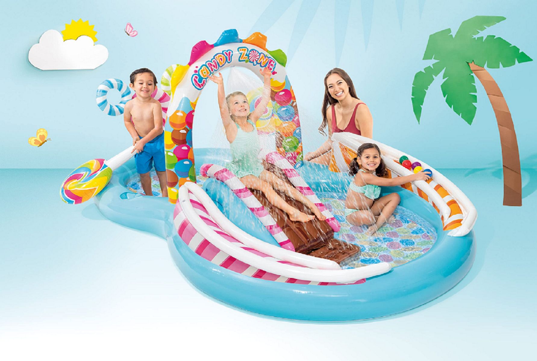 Intex center. 57149 Intex. Бассейн Candy Zone. Intex Pool. Сезонные игрушки.