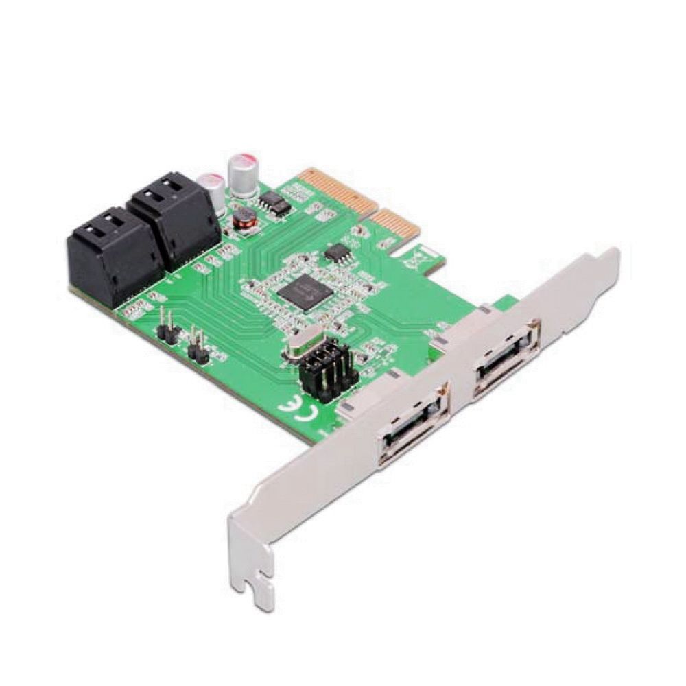 Контроллер Speed Dragon FG-EST24A-1-3L01 PCI-E SATA 6G 4 port CARD, Asmedia ASM1064, RTL