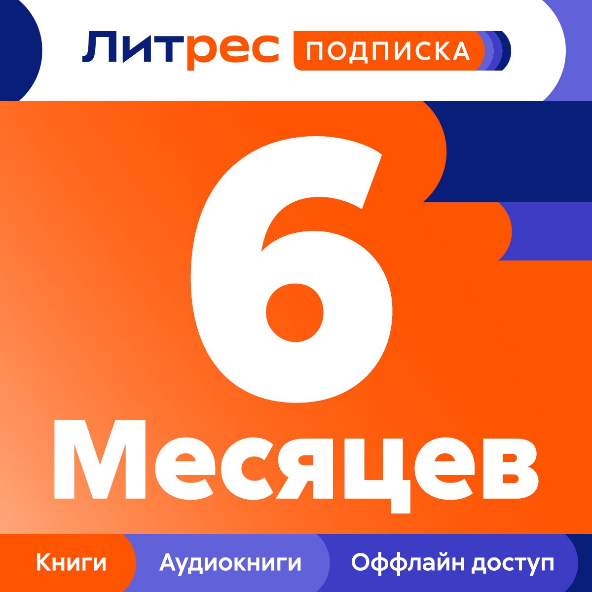 ЛитРес: Подписка на 6 месяцев купить по выгодной цене в интернет-магазине  OZON.ru (729705432)