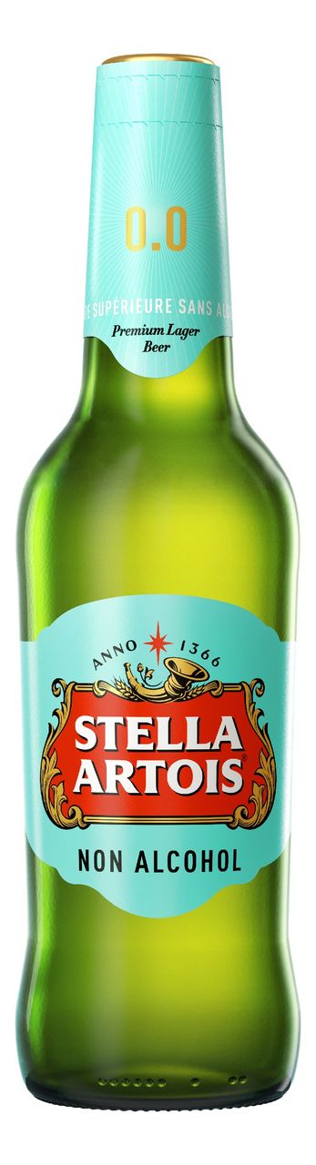 Пиво Stella Artois светлое безалкогольное, 0.44л - 9 шт.