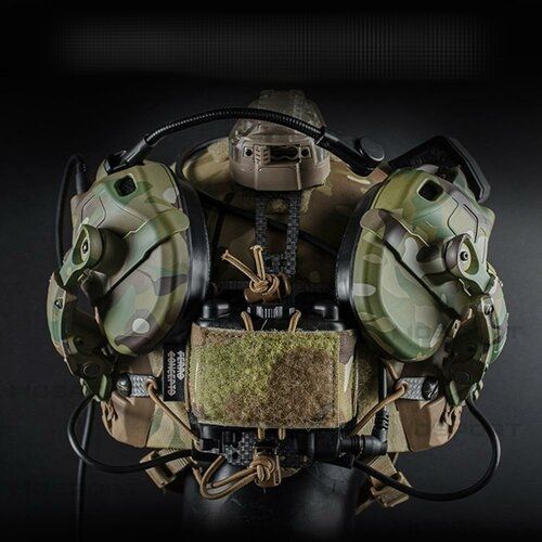 Наушники активные тактические 6TH Gen Tactical headset стрелковые/гарнитура/поворотные крепления на шлем мультикам