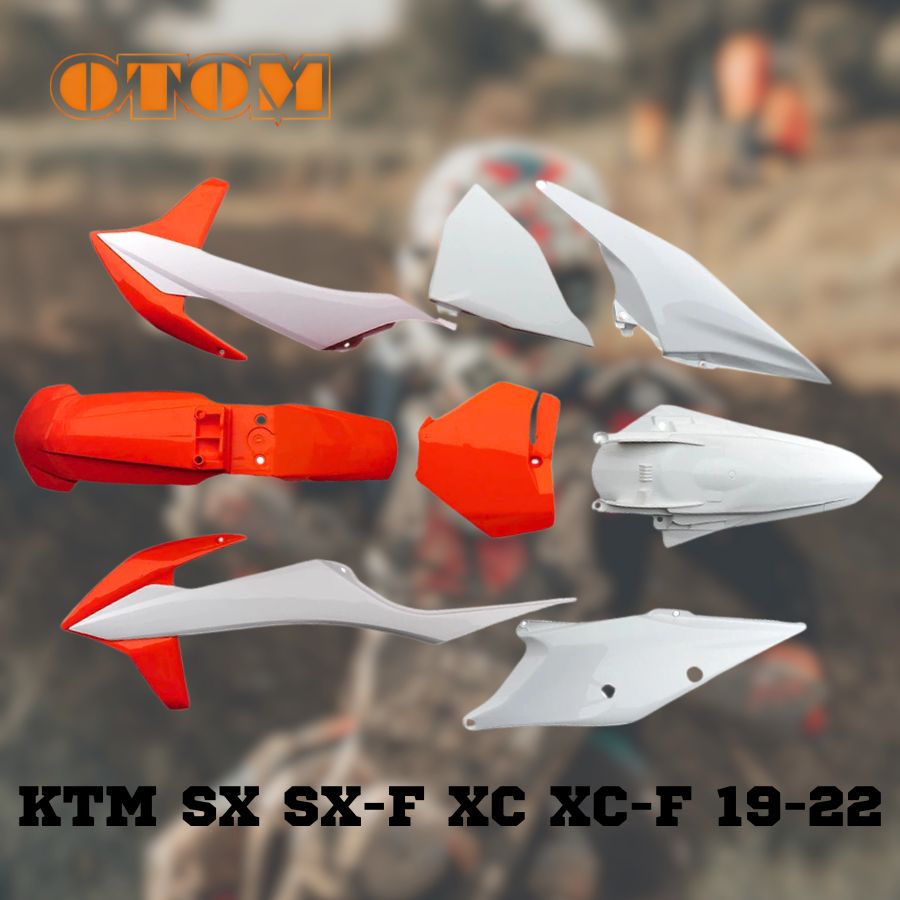 Комплект пластика мотоцикла KTM EXC 2019-2023 оранжевый OTOM