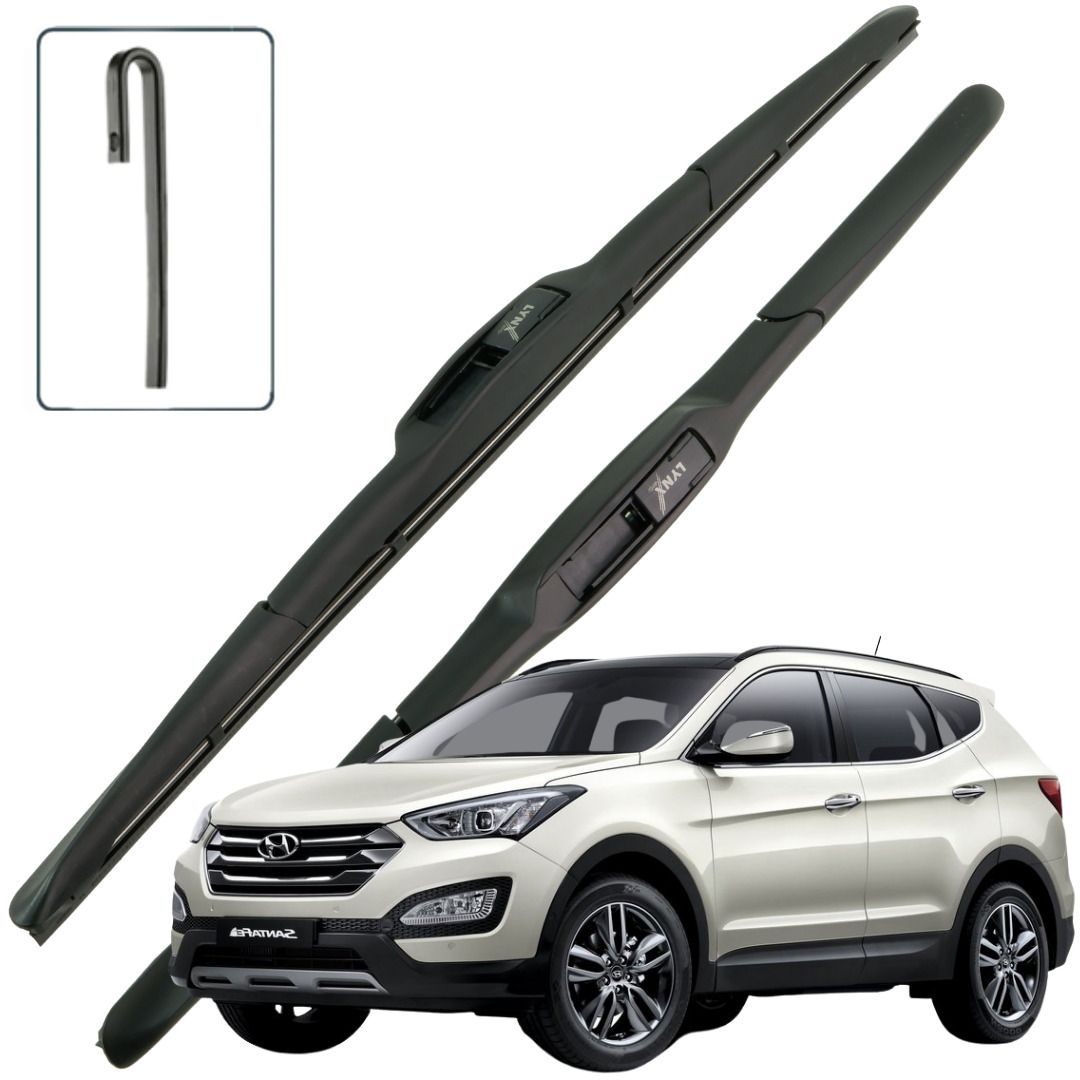Размер дворников санта фе. Hyundai Santa Fe 2016. Santa Fe DM наклейки на поворотники. Клипсы молдинга Santa Fe DM.