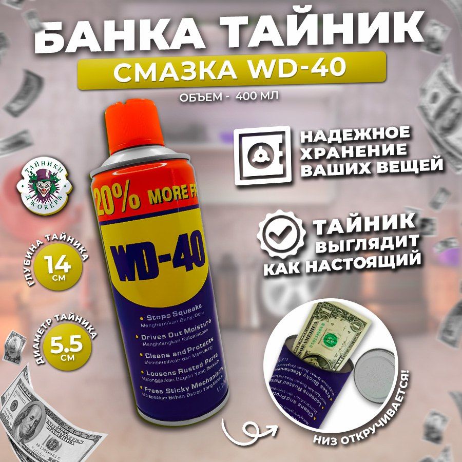 Банка тайник " WD-40" / Тайники Джокера