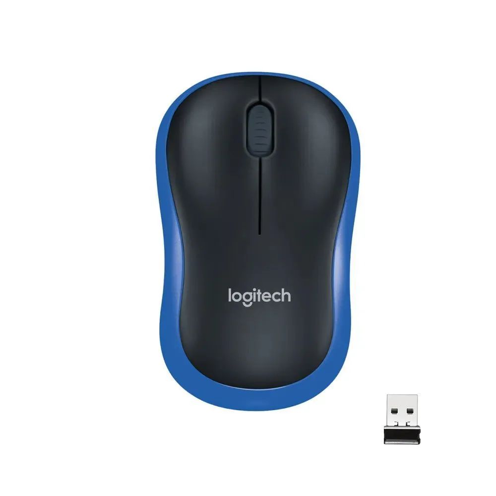 LogitechМышьбеспроводнаяM185,синий