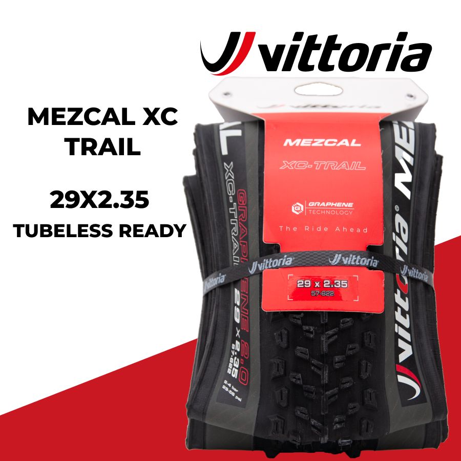 ПокрышкавелосипеднаяVittoriaMTBMezcalXCTrail29x2.35TPI120кевлар,Tubeless-Ready