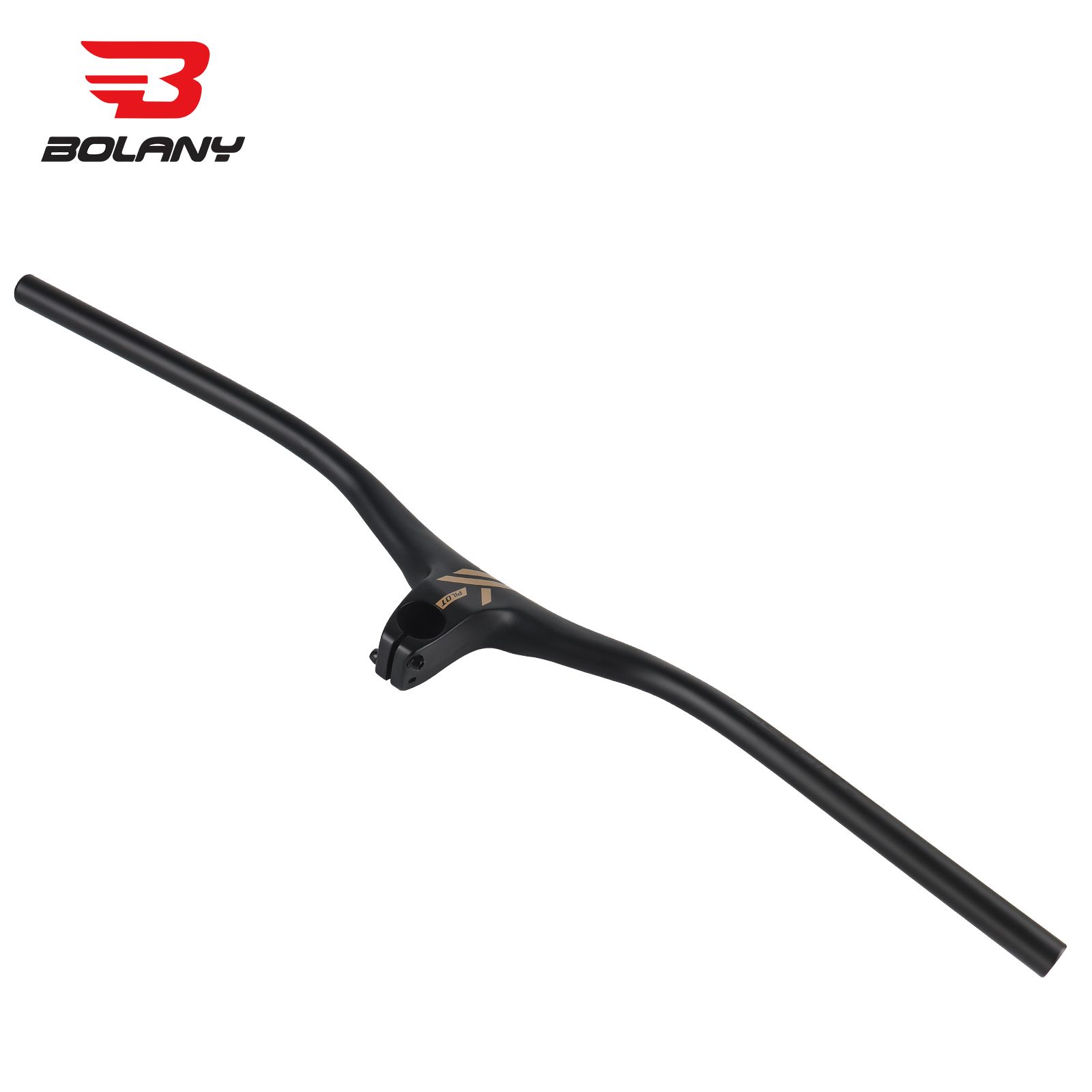 BOLANY Руль велосипедный,28.6mm ширина 775мм, Вертикальный 90 мм, алюминий, черный золото