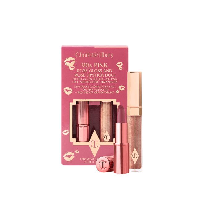 Charlotte Tilbury Набор блеска и помады Gloss & Lipstick Duo (90s Pink)