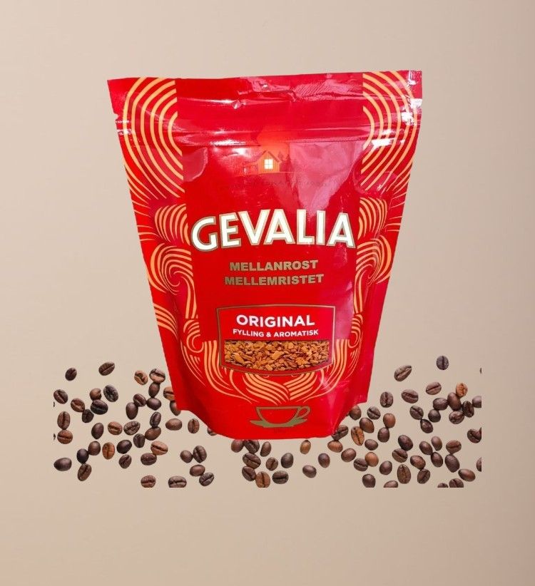 растворимый кофе средней обжарки Gevalia original Гевалия оригинал, 200г.