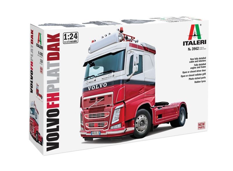 Сборная модель 3962ИТ ГРУЗОВИК Volvo FH PLAT DAK Italeri